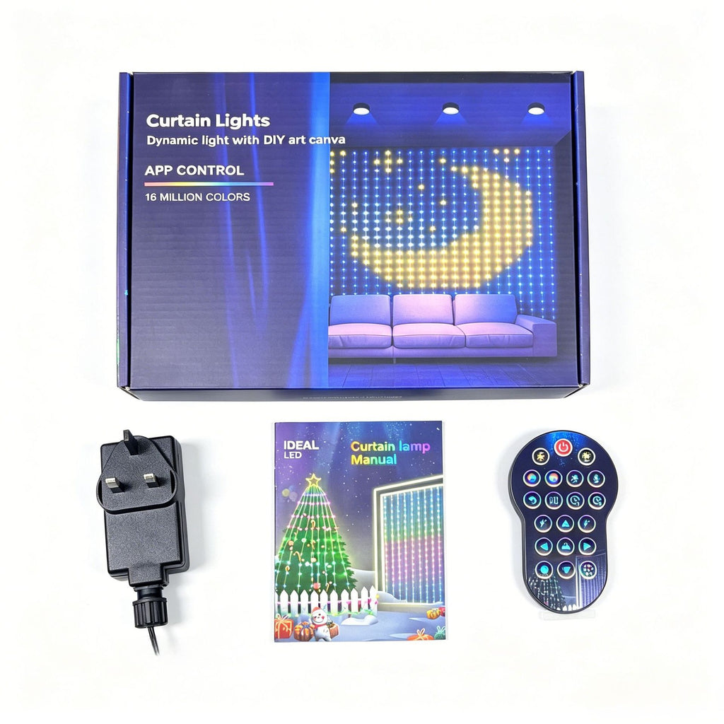Bluetooth RGB LED Curtain Lights