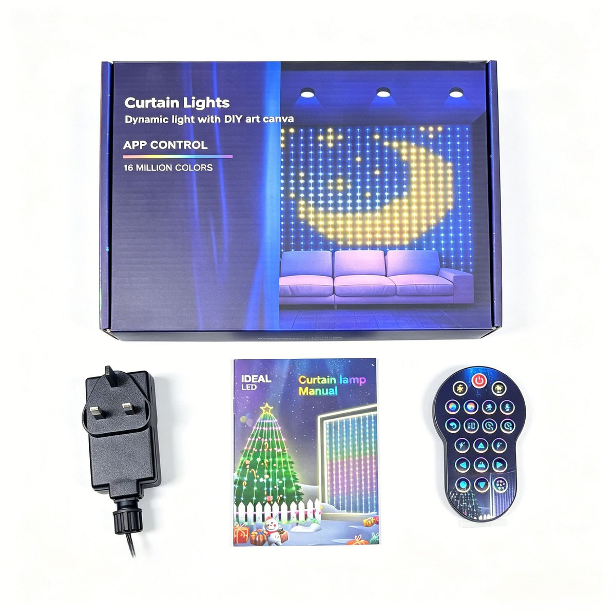 Bluetooth RGB LED Curtain Lights