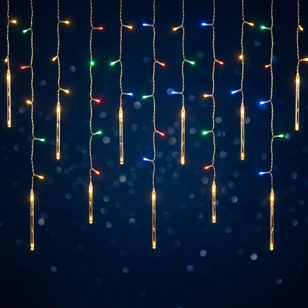 Bluetooth RGB LED Curtain Lights - kolorowa iluminacja, wizualizacja premium